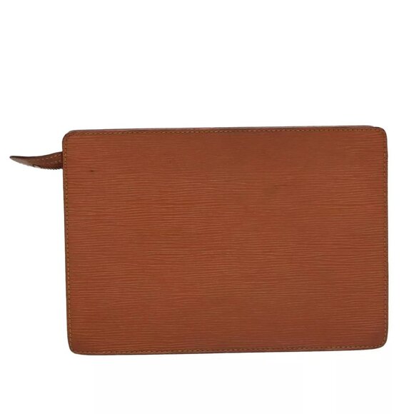 LOUIS VUITTON Epi Pochette Homme Clutch Bag Zipangu Gold - Picture 3 of 16